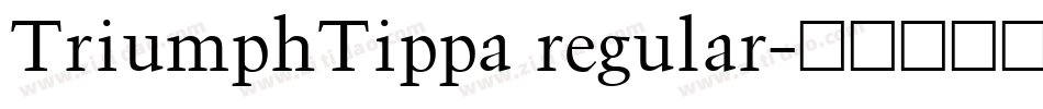 TriumphTippa regular字体转换
